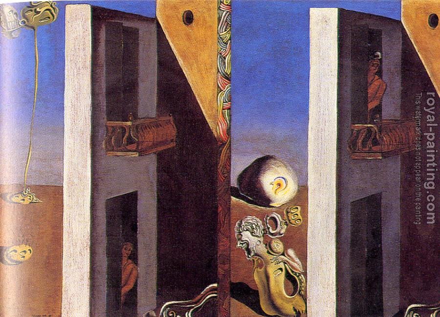 Salvador Dali : Man of Sickly Complexion Listening to he Sound of the Sea or The two Balconies